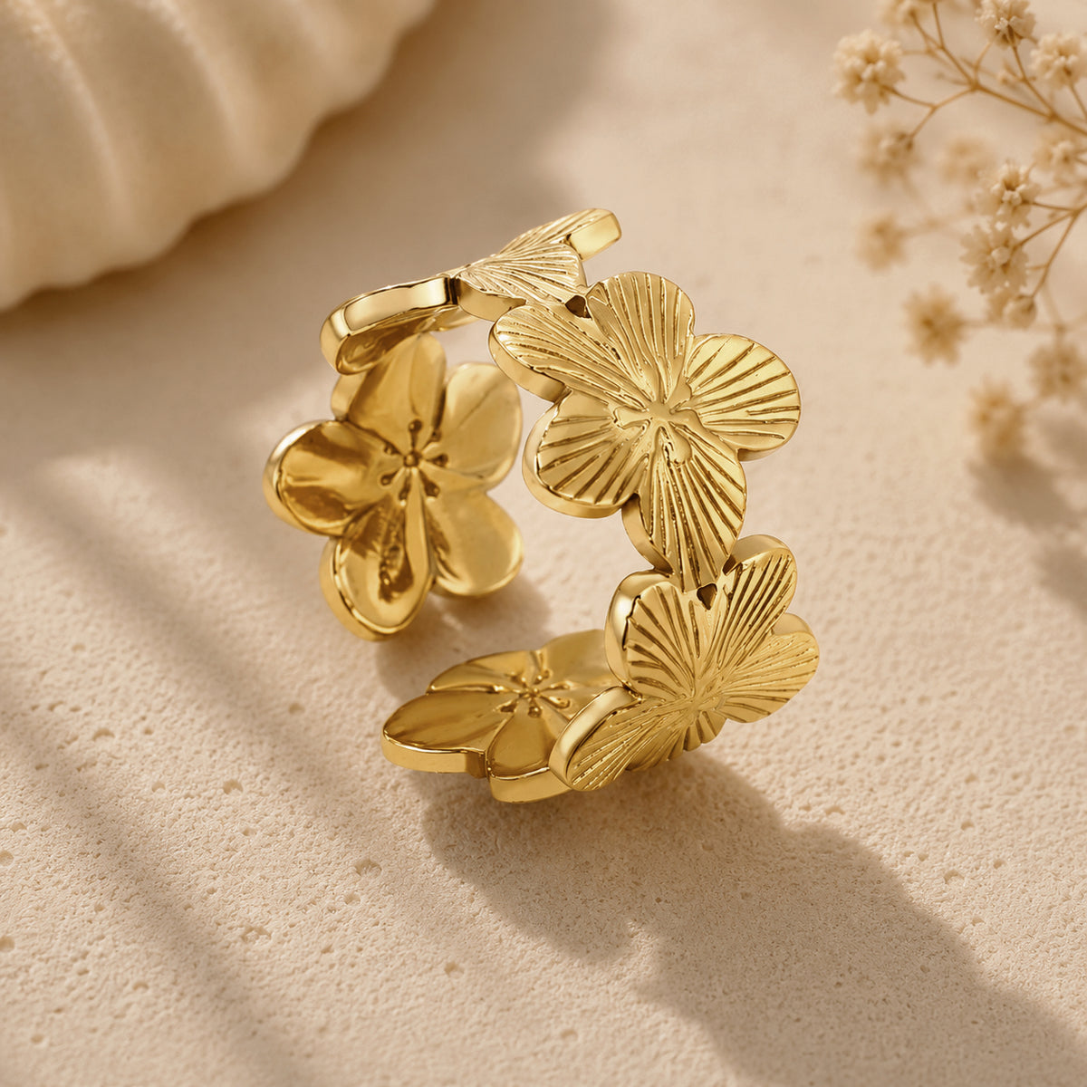 Golden Flora Ring