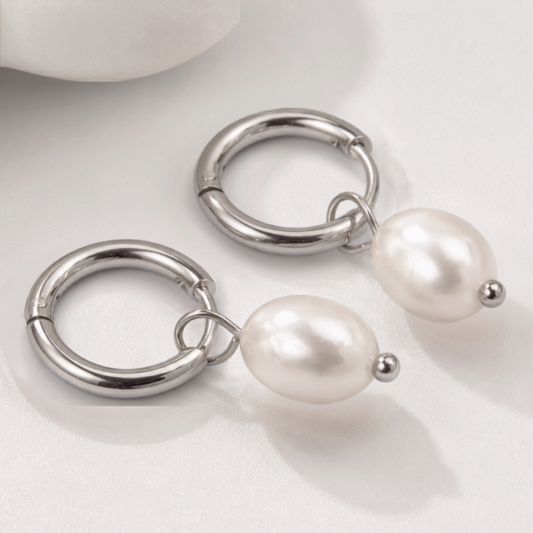 Silver Muse Hoops