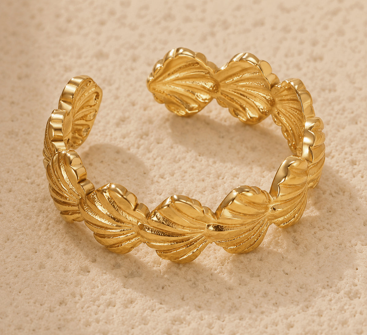 Golden Shell Ring