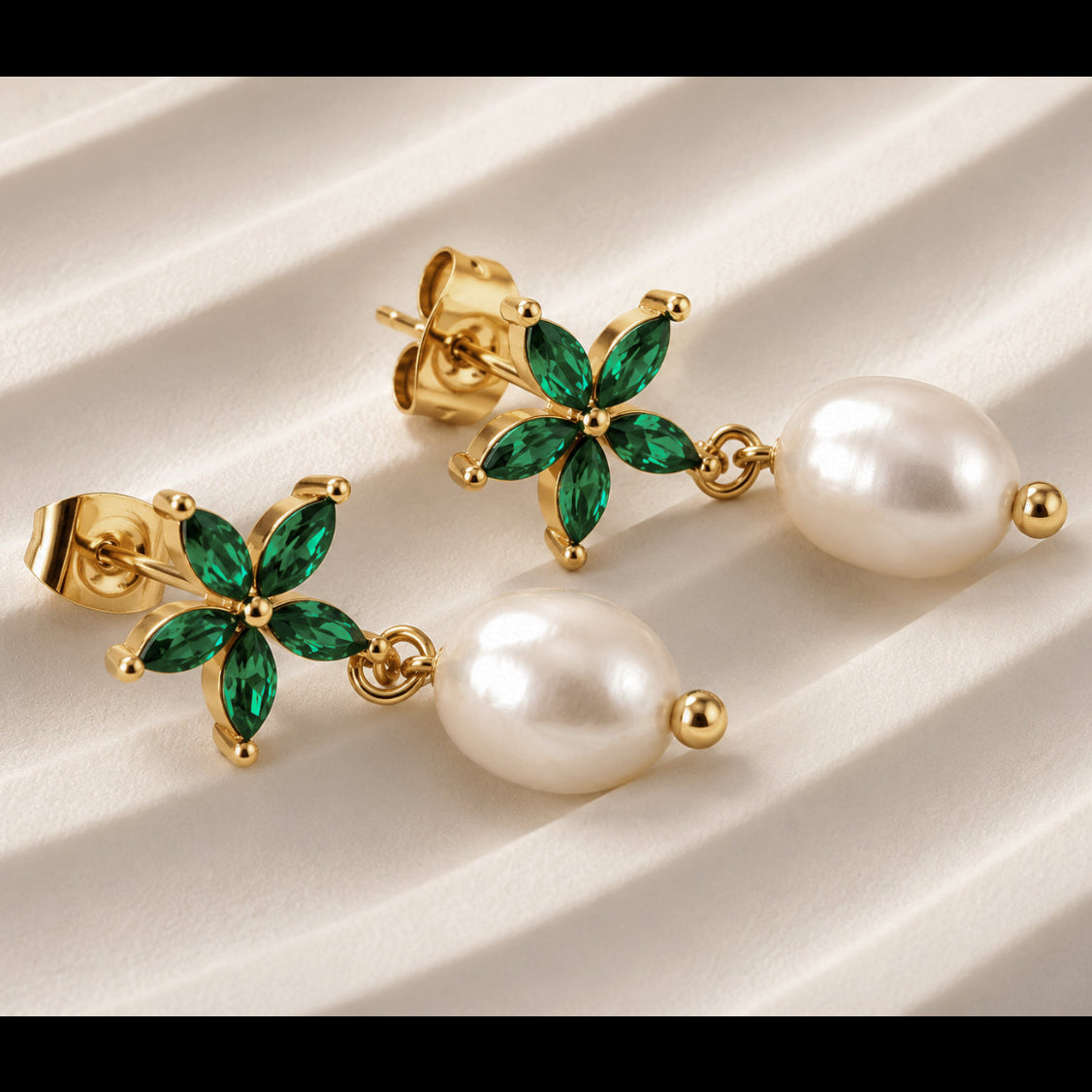Emerald Bloom Earrings