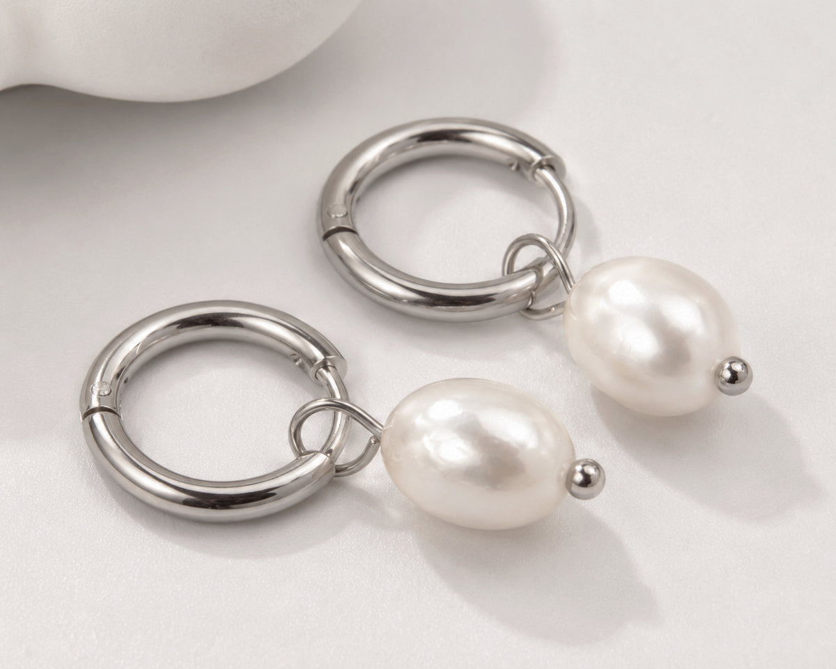 Silver Muse Hoops