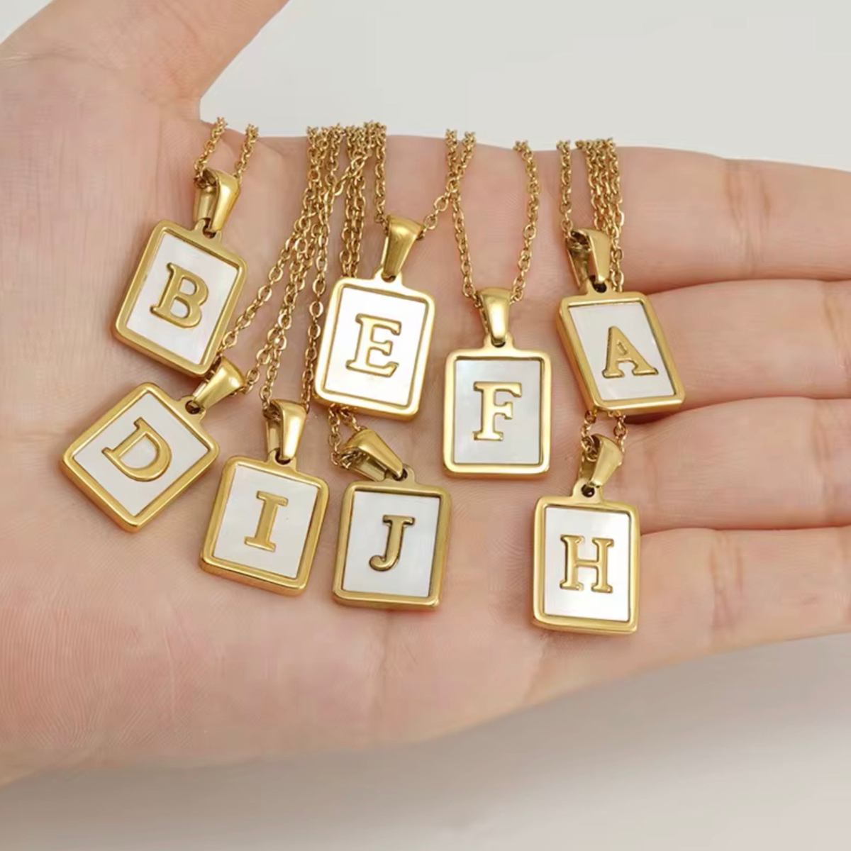 Luna Initial Necklace | Personalized 18K Gold Plated Necklace