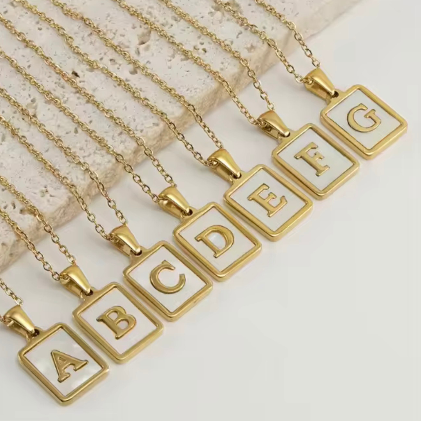 Luna Initial Necklace | Personalized 18K Gold Plated Necklace